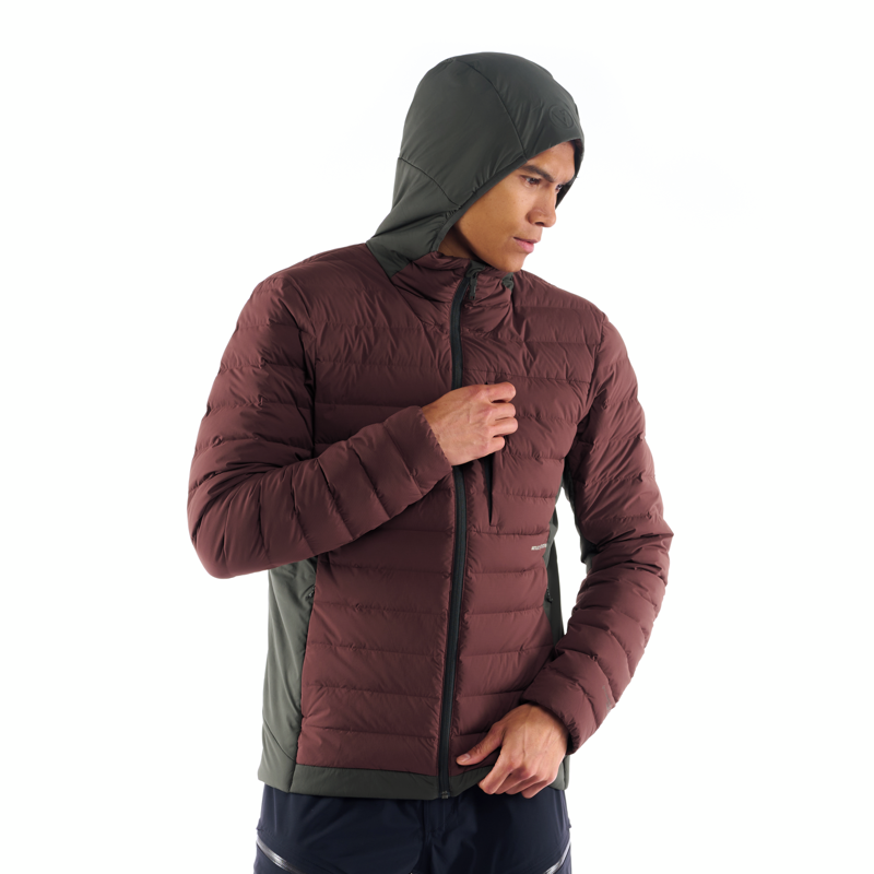 Artilect Mens Divide Fusion Stretch Hoodie Amaranth / Black-6